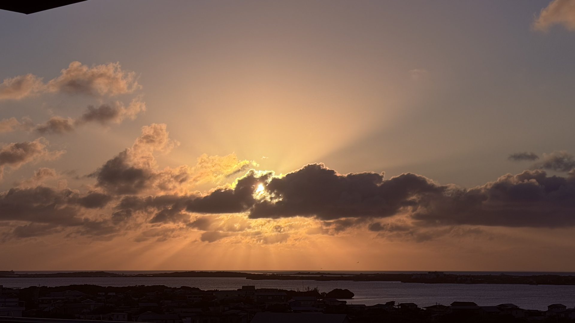 Sunset over San Pedro, Belize